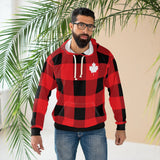 PLAID CANADIEN - Sweat à capuche unisexe AOP