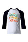 MAMA AMANTE ANIMAL - Camiseta de béisbol