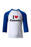 I LOVE CANADA - Baseball Tee