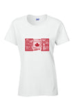 CANADA IN WORDS - Ladies T-shirt