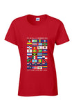 FLAGS OF THE CARIBBEAN - WT - Ladies Tee