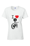 I LOVE 2 MOUNTAIN BIKE - Ladies Tee