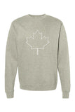 MAPLE LEAF -  OUTLINE - WT - Sweatshirt