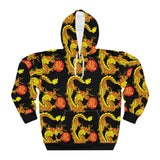 DRAGÓN AMARILLO ROJO - AOP Sudadera con capucha unisex