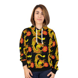 DRAGÓN AMARILLO ROJO - AOP Sudadera con capucha unisex