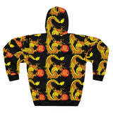 DRAGÓN AMARILLO ROJO - AOP Sudadera con capucha unisex