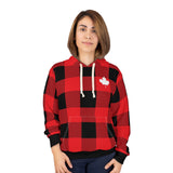 PLAID CANADIEN - Sweat à capuche unisexe AOP