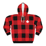 PLAID CANADIEN - Sweat à capuche unisexe AOP