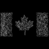 CANADIAN FLAG - SCRIBBLE - WT - Sweatshirt