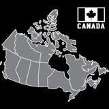 MAP OF CANADA - Ladies Tee