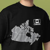 MAP OF CANADA - Heavy Cotton Tee