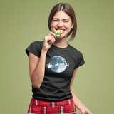 SANTA OVER THE MOON - Ladies Tee