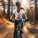 I LOVE 2 MOUNTAIN BIKE - Ladies Tee