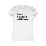 DU CANADA AVEC AMOUR T-SHIRT FEMME