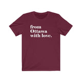 FROM OTTAWA WITH LOVE MEN/UNISEX T-SHIRT