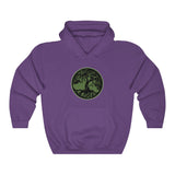 TREE OF LIFE - BLACK GREEN - Unisex Heavy Blend™ Hooded Sweatshirt