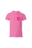 CAMISA ROSA - Camiseta juvenil de algodón pesado