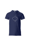 MAPLE LEAF - OUTLINE - WT - T-shirt pour jeunes en coton épais