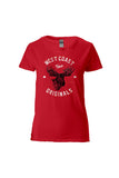 WEST COAST ORIGINALS - T-shirt en coton épais pour dames