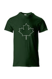 MAPLE LEAF -  OUTLINE - WT - Heavy Cotton T-Shirt