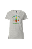 J'AI MOUILLÉ MES PLANTES - Tee-shirt pour dames en coton épais