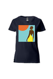 MELANIN - Camiseta de mujer de algodón pesado