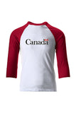 CANADA - WORDMARK - Tee-shirt de baseball à manches unisexe