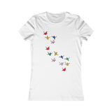 FLYING PAPER CRANES WOMEN'S T-SHIRT