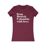 DE COLUMBIA BRITÁNICA CON AMOR CAMISETA MUJER