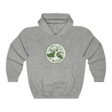 TREE OF LIFE - GREEN WHITE - Unisex Heavy Blend™ Hooded Sweatshirt