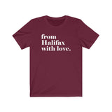 FROM HALIFAX WITH LOVE MEN/UNISEX T-SHIRT