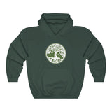 TREE OF LIFE - GREEN WHITE - Unisex Heavy Blend™ Hooded Sweatshirt