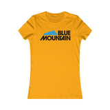 T-SHIRT FEMME MONTAGNE BLEU