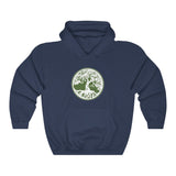 TREE OF LIFE - GREEN WHITE - Unisex Heavy Blend™ Hooded Sweatshirt