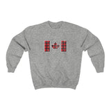 CANADIAN FLAG - PLAID - Unisex Heavy Blend™ Crewneck Sweatshirt
