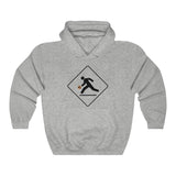 AVERTISSEMENT JOUEUR DE BASKETBALL À L'AVANCE - Sweat-shirt à capuche unisexe Heavy Blend™ 