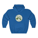 TREE OF LIFE - GREEN WHITE - Unisex Heavy Blend™ Hooded Sweatshirt