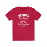DEEBO'S BIKE RENTALS MEN/UNISEX T-SHIRT