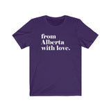 FROM ALBERTA WITH LOVE MEN/UNISEX T-SHIRT