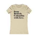 DE COLUMBIA BRITÁNICA CON AMOR CAMISETA MUJER