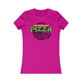 RESTEZ À LA MAISON ET MANGER DE LA PIZZA T-SHIRT FEMME