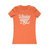 WHISKEY THE ANSWER WOMEN'S T-SHIRT