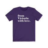 FROM VICTORIA WITH LOVE MEN/UNISEX T-SHIRT