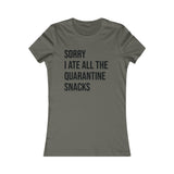 T-SHIRT FEMME SNACKS DE QUARANTAINE