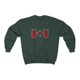 CANADIAN FLAG - PLAID - Unisex Heavy Blend™ Crewneck Sweatshirt