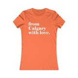 DE CALGARY AVEC AMOUR T-SHIRT POUR FEMMES