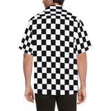 Black and White Checkered Abstract