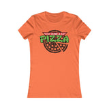 RESTEZ À LA MAISON ET MANGER DE LA PIZZA T-SHIRT FEMME