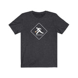 WARNING BASKETBALL PLAYER AHEAD - WH - MEN/UNISEX T-SHIRT