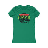 RESTEZ À LA MAISON ET MANGER DE LA PIZZA T-SHIRT FEMME